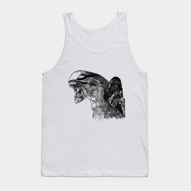 Alien Art Tank Top by theblackcross